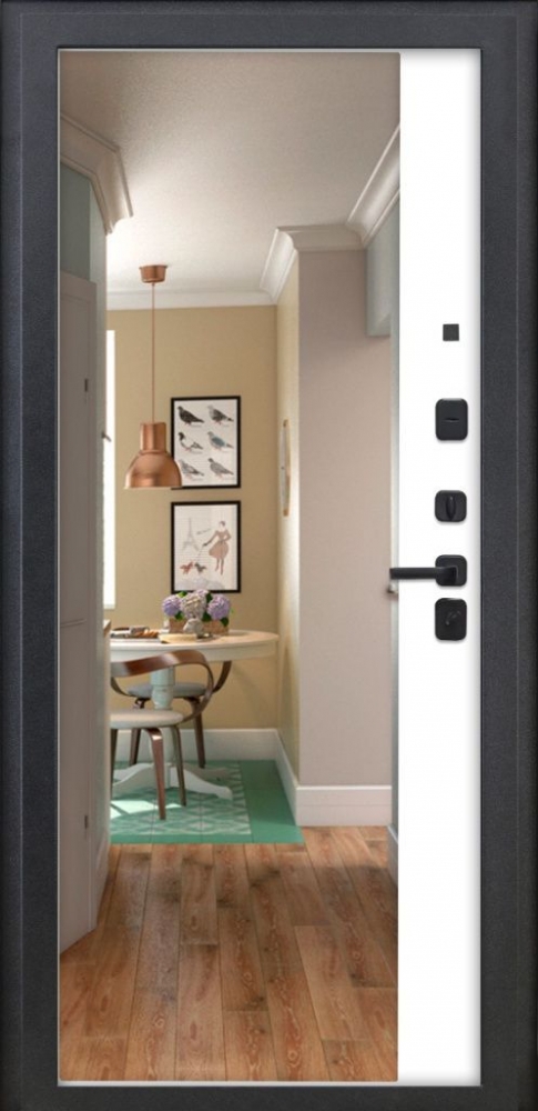 Товар Дверь ДвериПРО Модель 3КЛ-1009 ФЛЗ-23 Веллуто бьянко DPRO228327