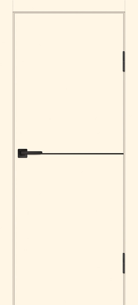 Межкомнатная дверь П-19 ал. молдинг Черный Магнолия