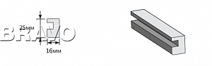 Товар Опорный элемент 2050x25x16 BRK4026
