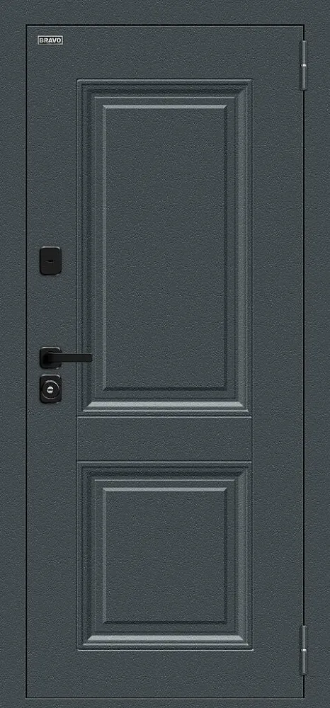 Фото Дверь Thermo Некст МФ/SBlack Старк антрацит/White Silk BR6218